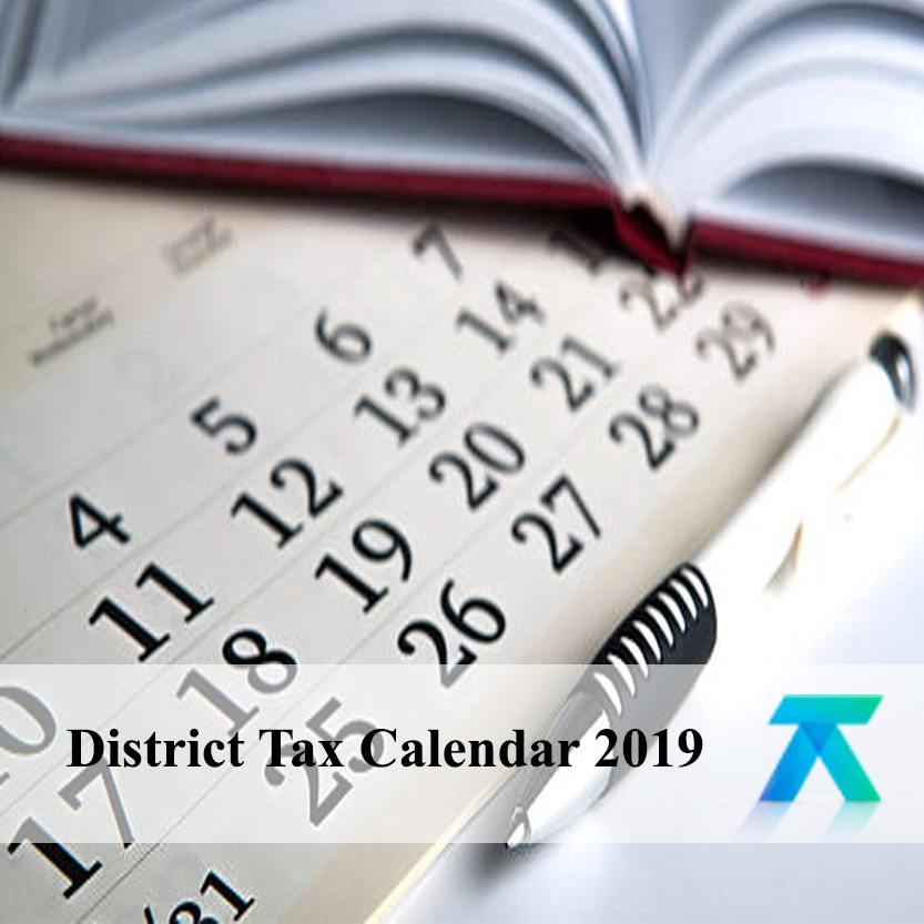 District Tax Calendar 2019
